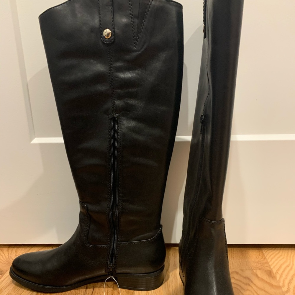 I.N.C. Black leather boots